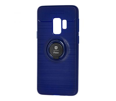 Чохол для Samsung Galaxy S9 (G960) Auto Focus з кільцем синій