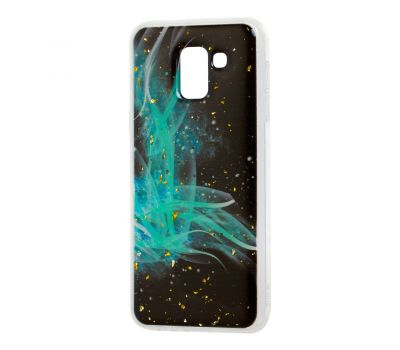 Чохол для Samsung Galaxy J6 2018 (J600) Art confetti "темно-м'ятний"