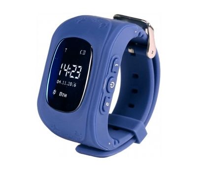 Дитячий годинник-телефон із GPS трекером GW300 (Q50) темно синій