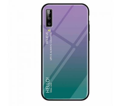 Чохол для Samsung Galaxy A7 2018 (A750) Hello glass фіолетовий