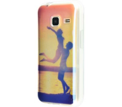 Чохол для Samsung Galaxy J1 mini (J105) перламутр хлопець і дівчина