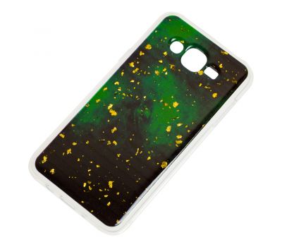 Чохол для Samsung Galaxy J7 (J700) Art confetti "темно-зелений" 885907