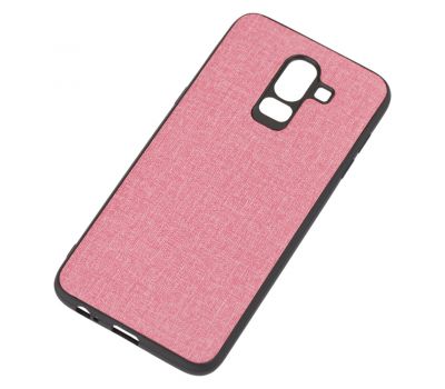 Чохол для Samsung Galaxy J8 (J810) Hard Textile рожевий 888561