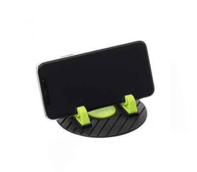 Автотримач holder для смартфона з присоском Golf GF-CH03 чорно-зелений 89645