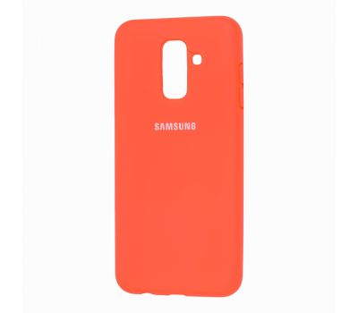 Чохол для Samsung Galaxy A6+ 2018 (A605) Silicone Full помаранчевий