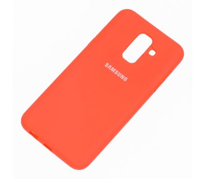Чохол для Samsung Galaxy A6+ 2018 (A605) Silicone Full помаранчевий 892204