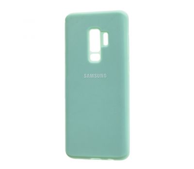 Чохол для Samsung Galaxy S9+ (G965) Silicone cover бірюзовий