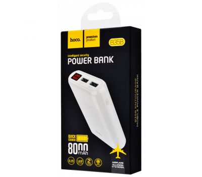 Зовнішній акумулятор Power Bank Hoco B35B Entrourage 8000 mAh white 896426