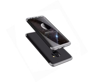 Чохол GKK LikGus для Samsung Galaxy S9+ (G965) 360 чорно-сріблястий
