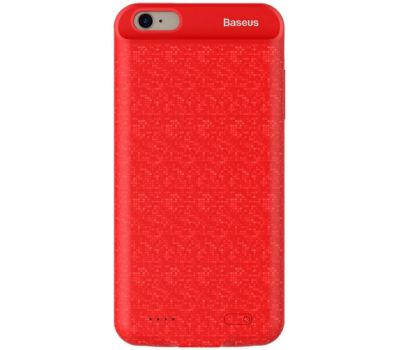 Чохол для iPhone 6/6s Baseus Plaid Backpack Power Bank Case 2500 mAh червоний