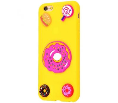 3D чохол Fairy tale для iPhone 6 жовтий пончик 899109