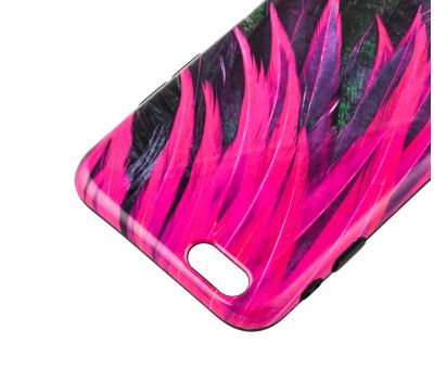 Чохол Glossy Feathers для iPhone 6 червоний 899628