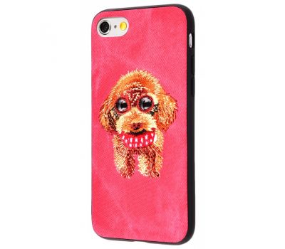 Чохол Embroider Animals для iPhone 6 Jeans червоний "собака з шарфом" 899361