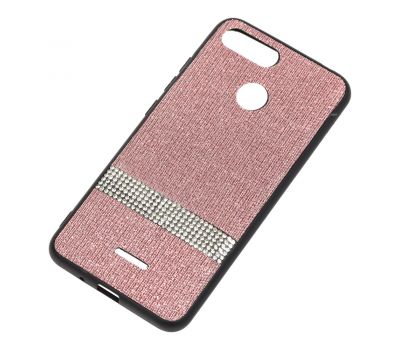 Чохол для Xiaomi Redmi 6 Swarovski (смуга) рожевий 902091