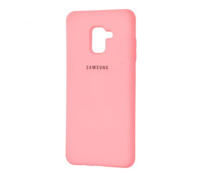 Чохол для Samsung Galaxy A8+ 2018 (A730) Silicone Full рожевий