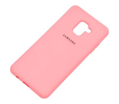 Чохол для Samsung Galaxy A8+ 2018 (A730) Silicone Full рожевий 907973