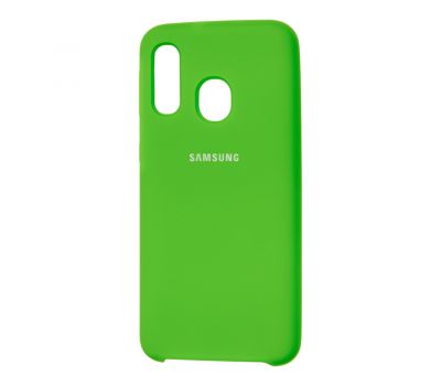 Чохол для Samsung Galaxy A40 (A405) Silky Soft Touch "зелений"