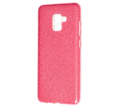 Чохол для Samsung Galaxy A8 2018 (A530) Glitter з блискітками рожевий