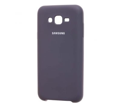 Чохол для Samsung Galaxy J7 (J700) Silky Soft Touch темно синій
