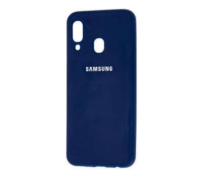 Чохол для Samsung Galaxy A40 (A405) Silicone cover синій