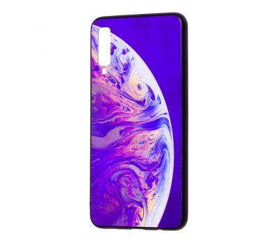 Чохол для Samsung Galaxy A7 2018 (A750) glass new "планета №02"