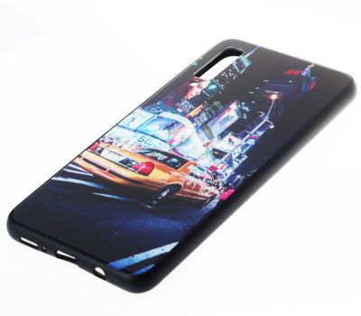 Чохол для Samsung Galaxy A7 2018 (A750) glass new "Нью Йорк" 914039