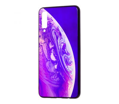 Чохол для Samsung Galaxy A7 2018 (A750) glass new "планета №03"