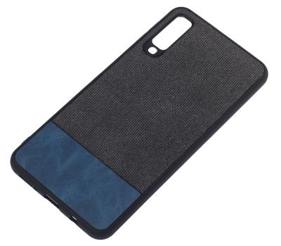 Чохол Samsung Galaxy A7 2018 (A750) Hard Textile чорно синій 919266