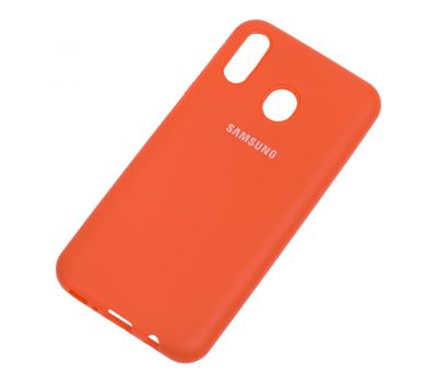 Чохол для Samsung Galaxy M20 (M205) Silicone Full помаранчевий 921125