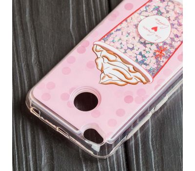 Чохол для Xiaomi Redmi 4x Блиск води рожевий "морозиво" 923123