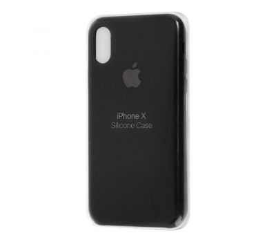 Чохол Silicone для iPhone X / Xs case чорний 931414