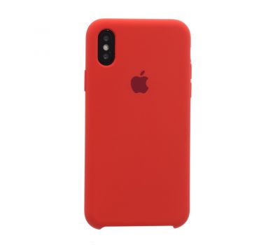 Чохол Silicone для iPhone X / Xs case червоний 931412