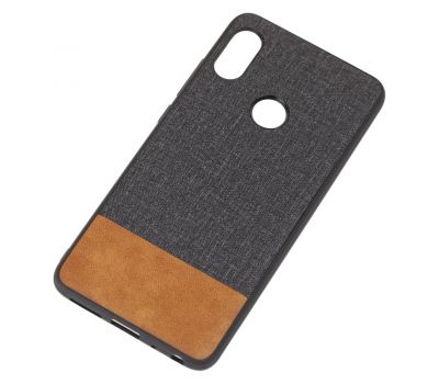 Чохол для Xiaomi Redmi Note 5 / Note 5 Pro Hard Textile чорно коричневий 938450