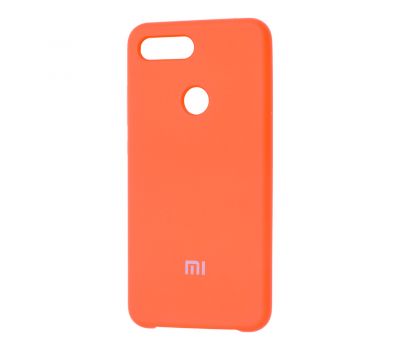 Чохол для Xiaomi Mi 8 Lite Silky Soft Touch "помаранчевий"