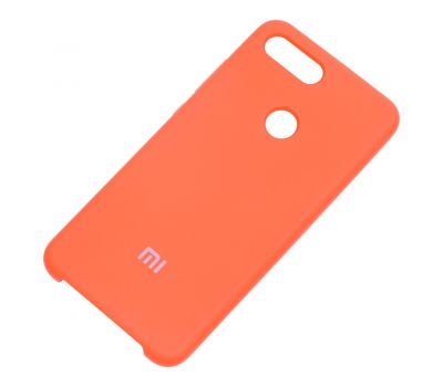 Чохол для Xiaomi Mi 8 Lite Silky Soft Touch "помаранчевий" 938295