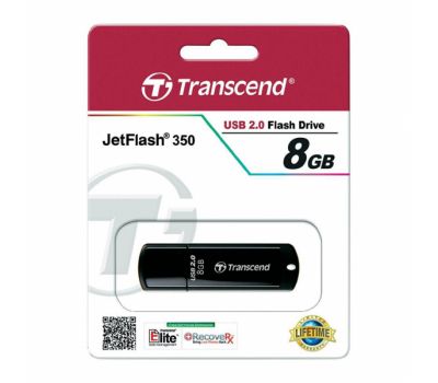 Флешка USB Flash Transcend JetFlash 350 8GB USB 2.0 TS8GJF350