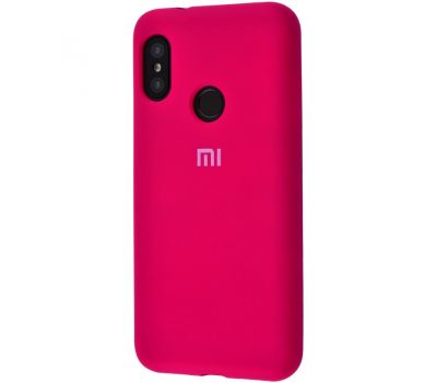 Чохол для Xiaomi  Redmi 6 Pro / Mi A2 Lite Silicone Full рожево-червоний