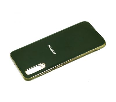 Чохол для Samsung Galaxy A70 (A705) Silicone case (TPU) темно-зелений 949486