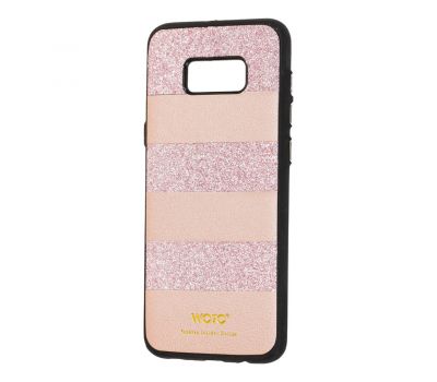 Чохол для Samsung Galaxy S8+ (G955) woto з блискітками рожевий