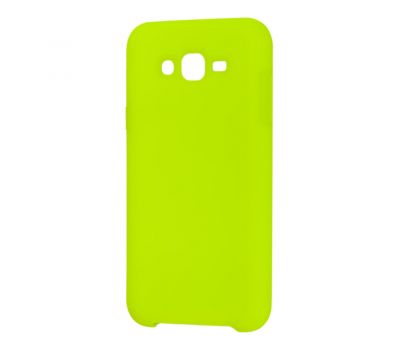 Чохол для Samsung Galaxy J7 (J700) Silicone яскраво зелений