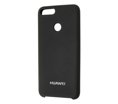 Чохол для Huawei P Smart Silky Soft Touch "чорний" 955336