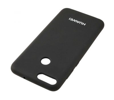 Чохол для Huawei P Smart Silky Soft Touch "чорний" 955337