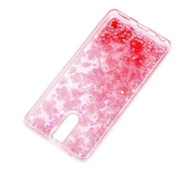 Чохол для Meizu M6 Note Блискучі вода рожевий "рожеві квіти" 970152
