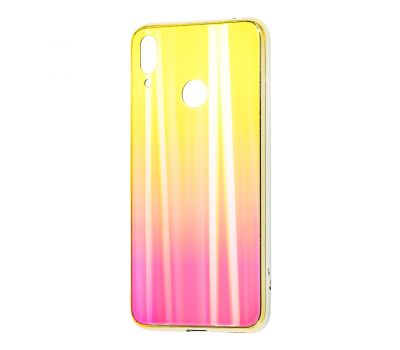 Чохол для Huawei Y7 2019 Aurora glass жовтий