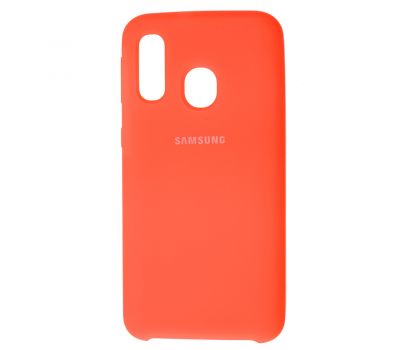 Чохол для Samsung Galaxy A40 (A405) Silky Soft Touch "яскраво-рожевий"