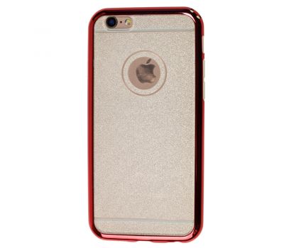 Чохол бампер для iPhone 6 з блискіткою червоний 973834