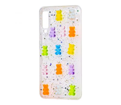 Чохол для Samsung Galaxy A7 2018 (A750) 3D confetti "ведмедики"