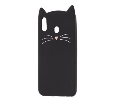 3D чохол для Samsung Galaxy M20 (M205) кіт чорний