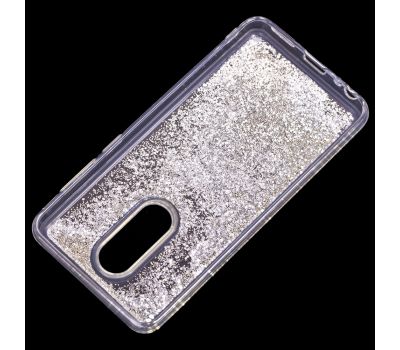 Чохол для Meizu M8 Lite Блискучі вода сріблястий "чорний кіт" 988555