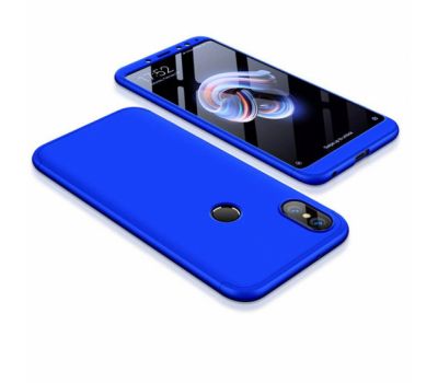 Чохол GKK LikGus для Xiaomi Redmi Note 6 Pro 360 синій